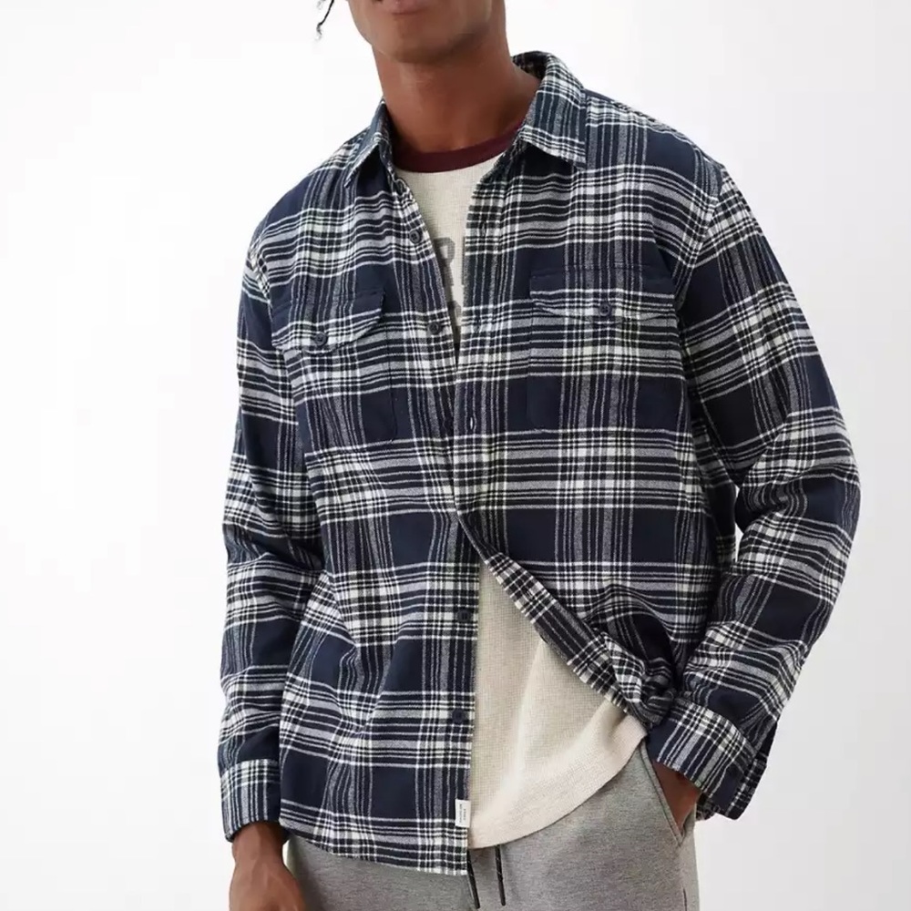 AE Super Soft Flannel Shirt - Picture 1 of 4